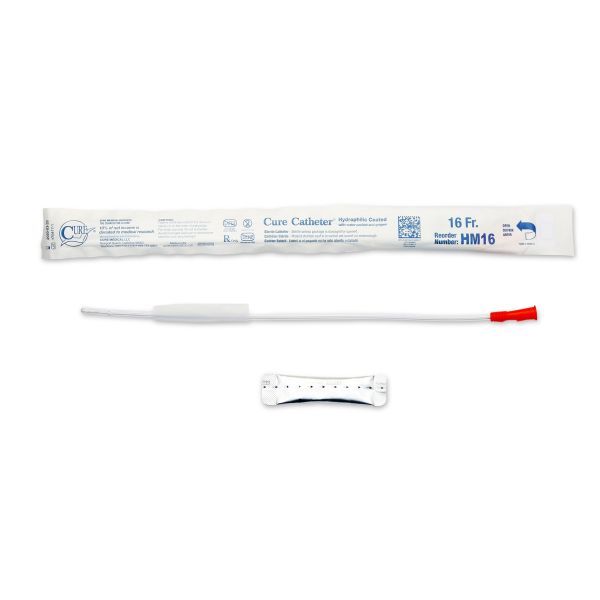 Cure Hydrophilic Catheter Male FG16 Box 30