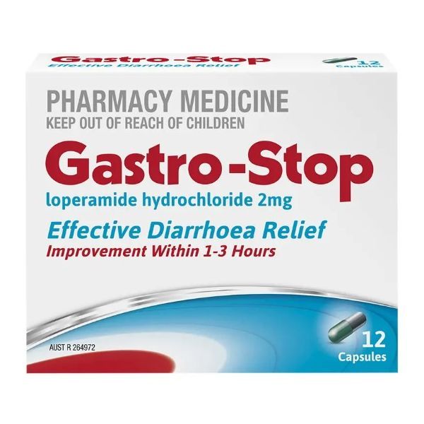 Gastro Stop Loperamide 2mg Cap PK12