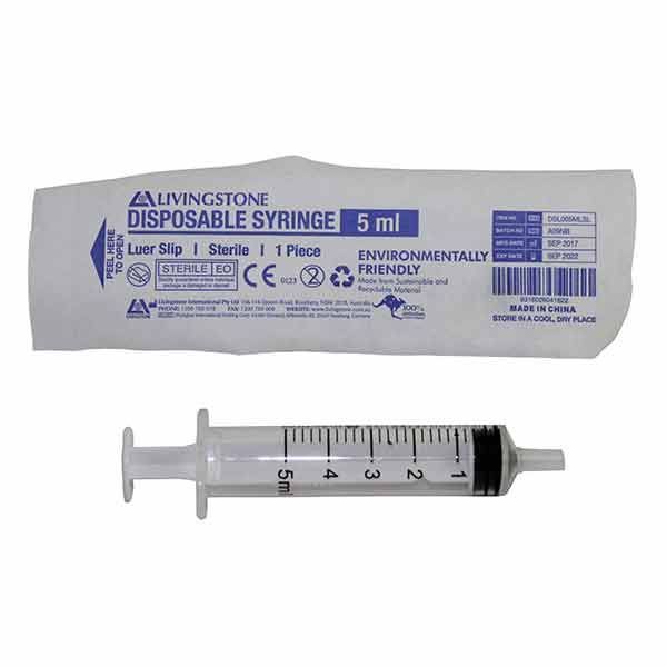 Terumo Syringe Eccentric Luer Slip 5ml