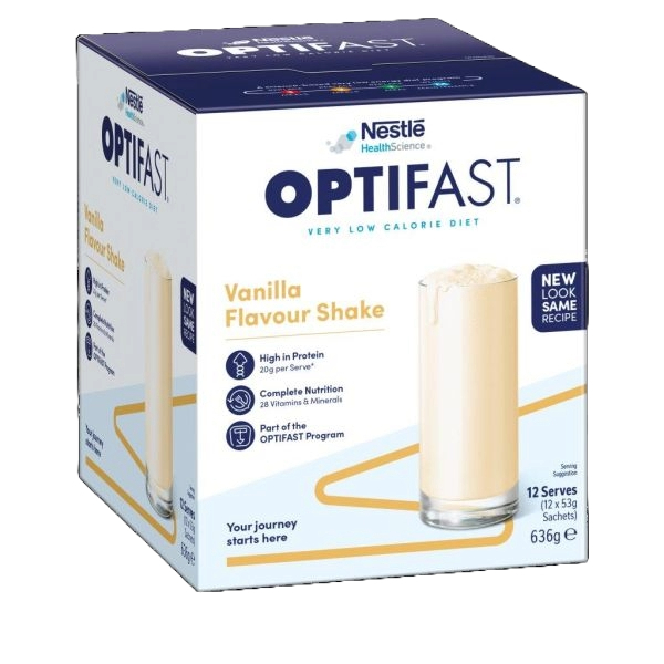 Optifast Very Low Calorie Diet Shake Vanilla 53g Pack 12