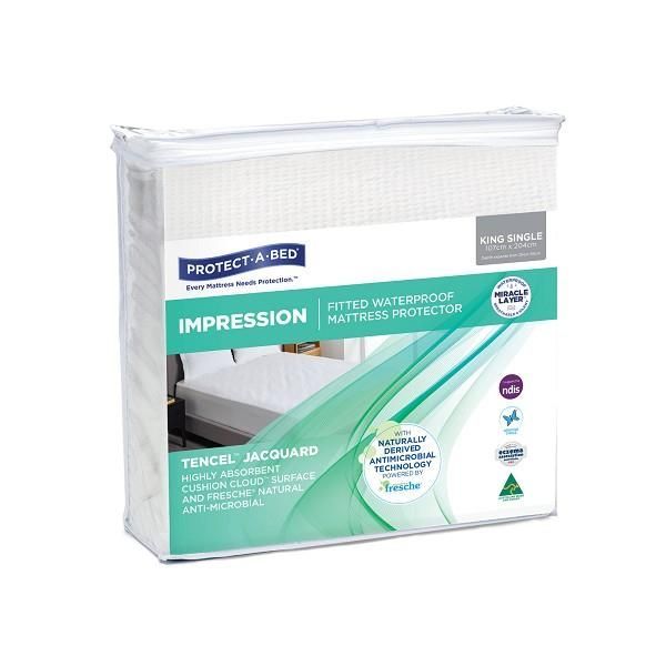 Impression Tencel Jacquard Mattress Protector King Single
