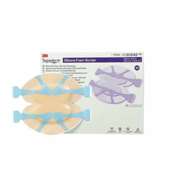 Tegaderm Silicone Foam Border Dressing Heel And Contour 15x15cm