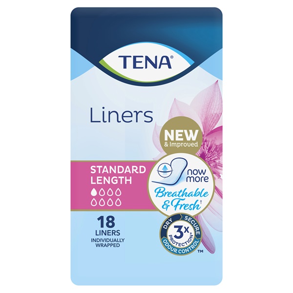 Tena Liners Standard Length Pk 18