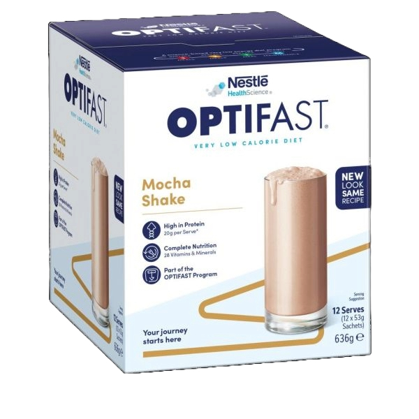 Optifast Very Low Calorie Diet Shake Mocha 53g Pack 12