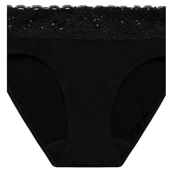 Modibodi Sensual Hi Waist Bikini Black Light Moderate Size 8