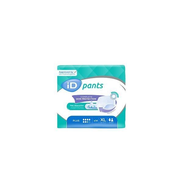 iD Pants Plus Extra Large 130-170cm 1700ml Pk14