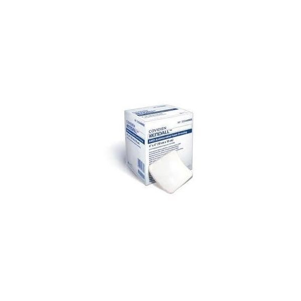 Kendall AMD Antimicrobial Foam Dressing With Topsheet 10x10cm