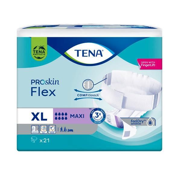 Tena Flex Proskin Maxi Extra Large 2934ml 105-153cm Pk21