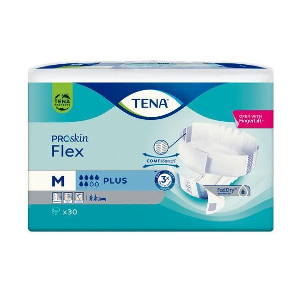 Tena Flex Proskin Plus Medium Blue 1100ml Pk30