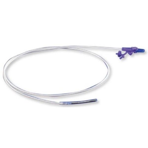 Kangaroo Nasogastric Feeding Tube with ENFit Connection 7 g Weighted Dobbhoff Tip Rigid Port Stylet 8Ch 2.7 mm x 55" 140 cm