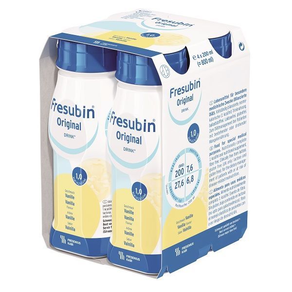 Fresubin Original Drink Vanilla 200mL Easybottle Pack 4