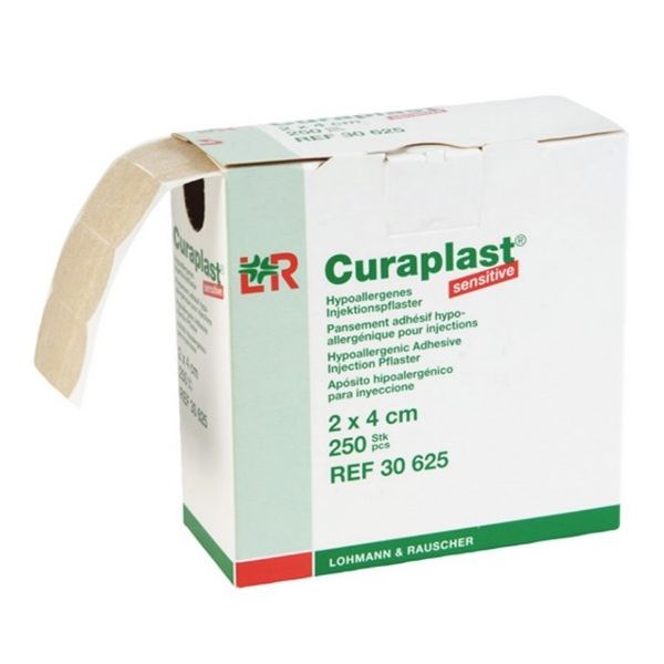 Curaplast Sensitive Injection Dressing 2x4cm 250pc Roll