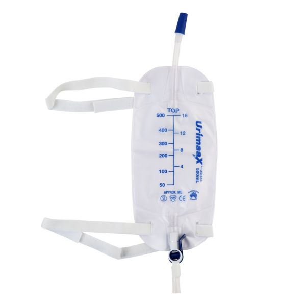 Urimaax Leg Bag Sterile 10cm Flip Tap 500ml