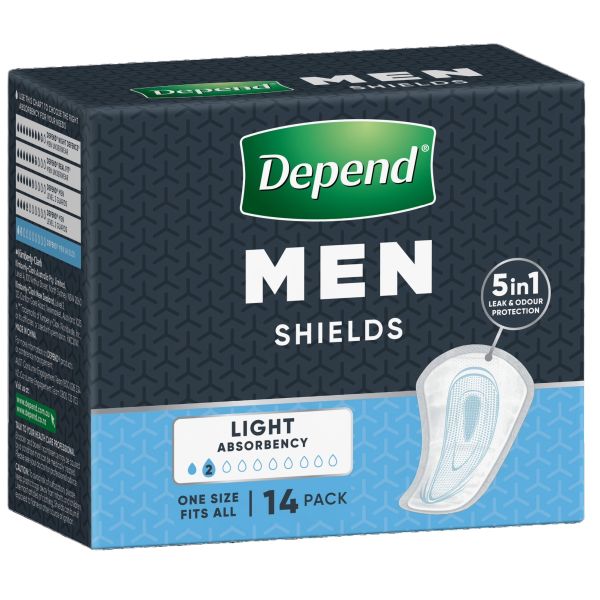 Depends Shields For Men Pk14
