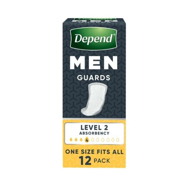 Depend Guards For Men White 350ml Pk12