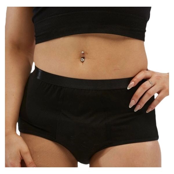 Staydry Ladies Full Brief Black Size 20 3XL 400ml