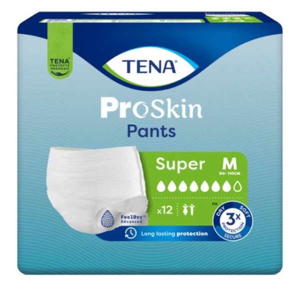 Tena Proskin II Pants Super Medium 80-100cm 1407ml Pk12