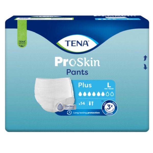 Tena ProSkin II Pants Plus White Large 100-135cm 1008ml PK14