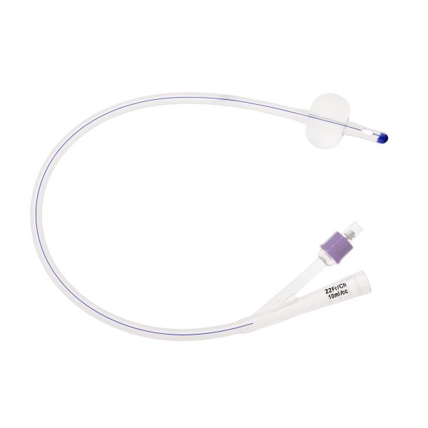 Unoquip Foley Catheter Silicone 2-Way CH22 10ml Box 10