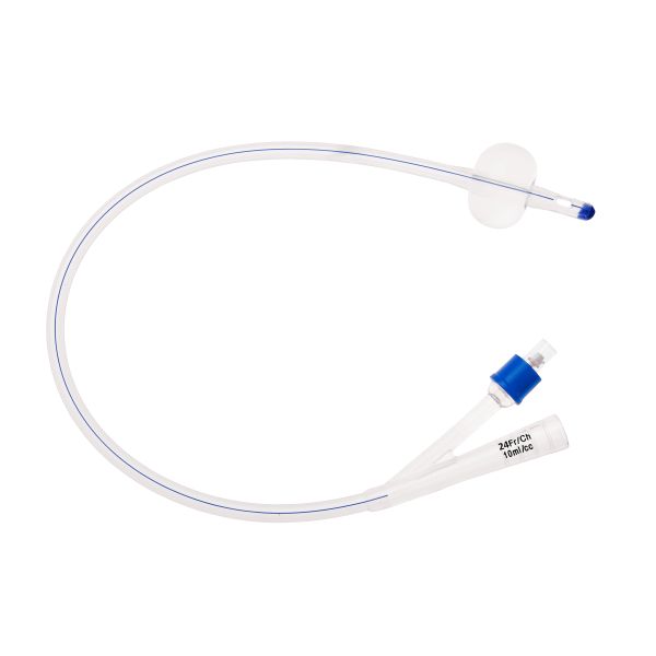 Unoquip Foley Catheter Silicone 2-Way CH24 10ml Box 10