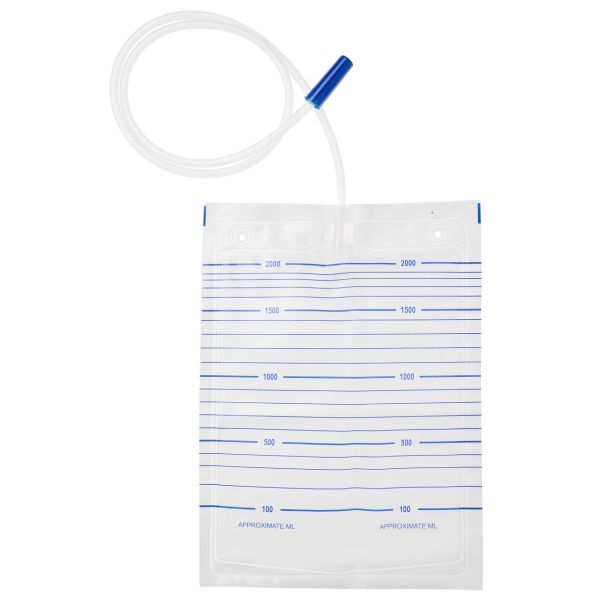 Unoquip Q2 Drainage Bag Non-Sterile 120cm Tube 2000ml Single Packed Box 50