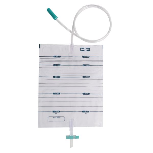 Unoquip Q3 Drainage Bag Non-Sterile 90cm Tube 2000ml Single Packed Box 50