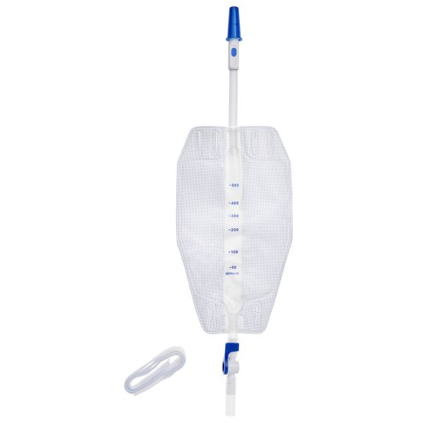 Unoquip Leg Bag Sterile 9cm Tube 500ml Lever Tap Box 10