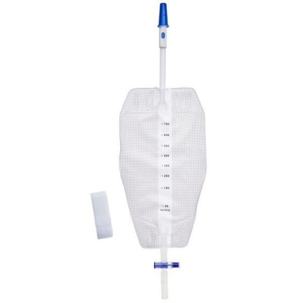 Unoquip Leg Bag Sterile 750ml 9cm Tube T-Tap Soft Back Box 10