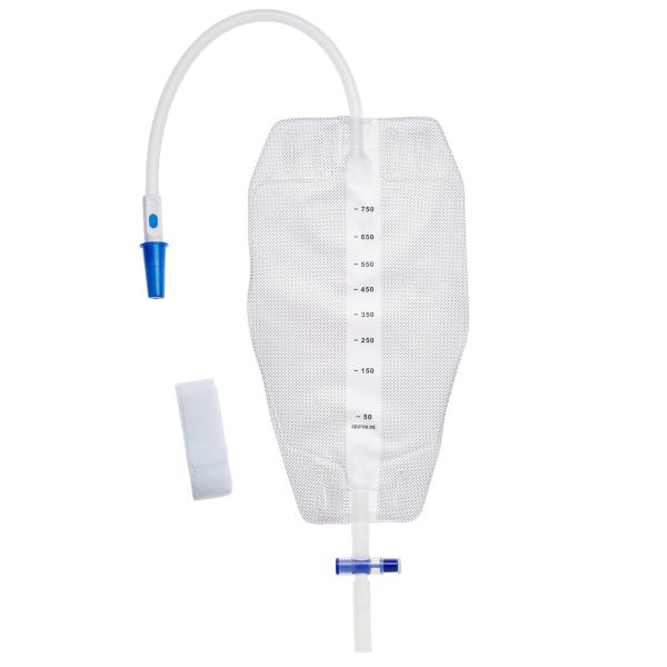 Unoquip Leg Bag Sterile 750ml 30cm Tube T-Tap Soft Back Box 10