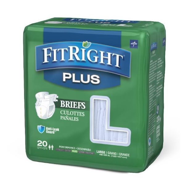 FitRight Plus Briefs Large 122-147cm 1 Pk 20