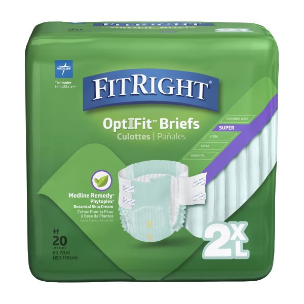 Fitright Remedy Briefs 2XL 152-175cm PK 20'S