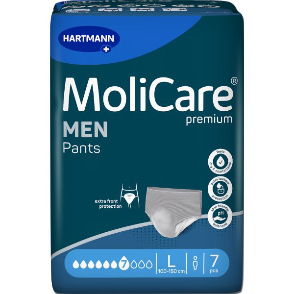MoliCare Premium Men Pants 7 Drops Large 1412ml 100-150cm Carton 28