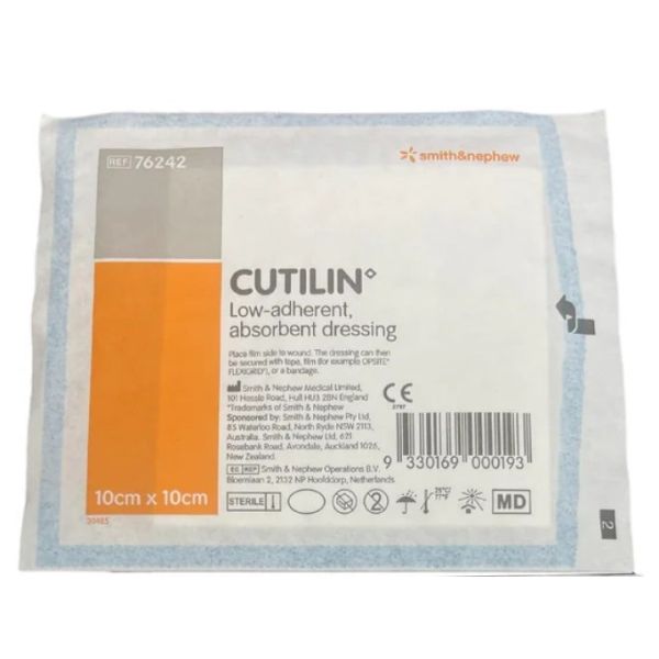 Cutilin Low Adhesive  Sterile Dressing 10x10cm