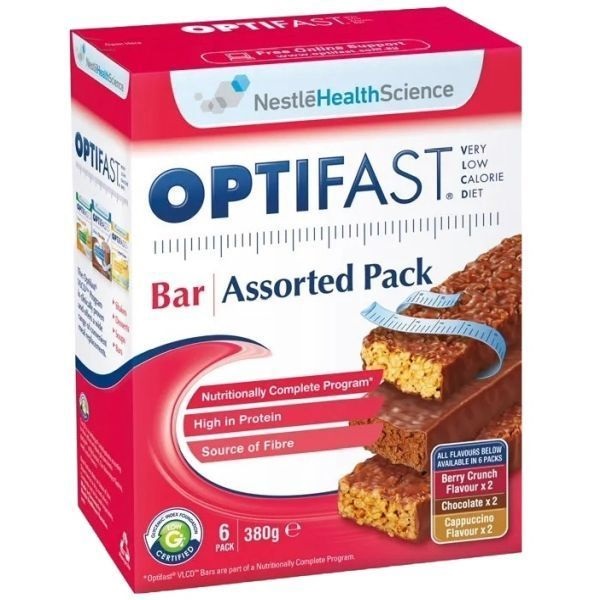 Optifast Very Low Calorie Diet Assorted Bars Carton 72