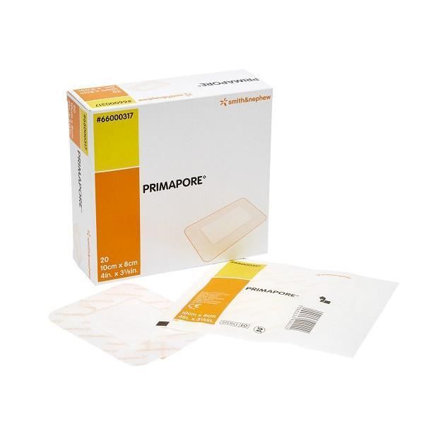 Primapore And Melolin Adhesive Dressing 8x10cm