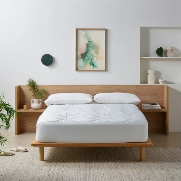 Staydry Bamboo Quilted Waterproof Mattress Protector King Bed