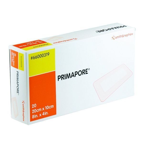 Primapore And Melolin Adhesive Dressing 10x20cm