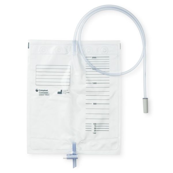 Conveen Basic Non-Sterile Bedside Drainage Bag with T-Tap 100cm 2000ml Box10