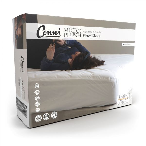Conni Micro Plush Elasicated Sheet Waterproof Double