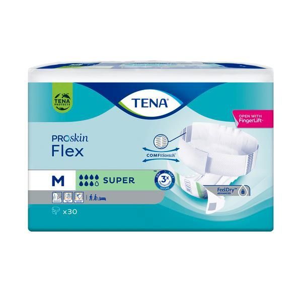 Tena Flex Proskin Super Medium Green 1515ml Pk30