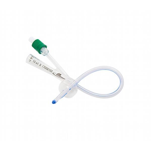 mDevices Foley Catheter Female Silicone 2-Way 14Fr 10mL 23cm