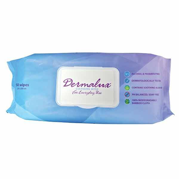 Dermalux Cleansing Wipes Pack 50