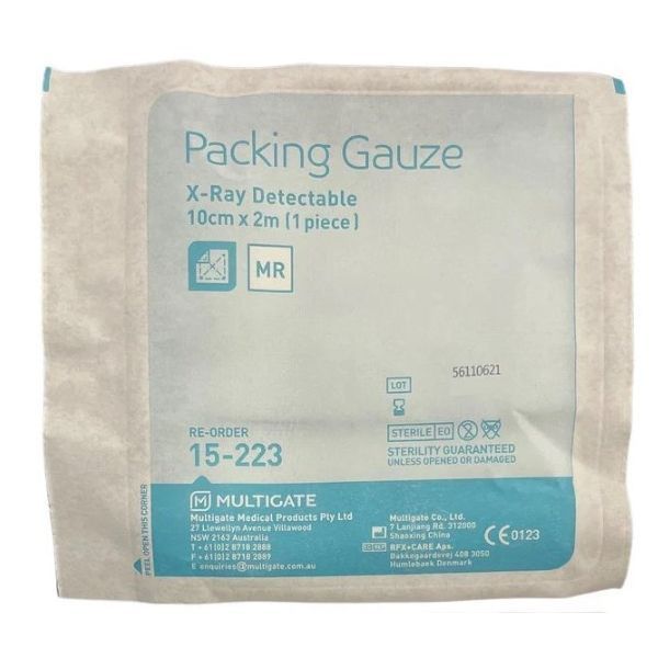 Multigate Gauze Packing X-Ray Sterile 10cmx2m