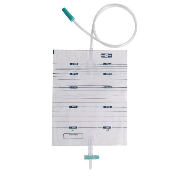 Unoquip Q3 Drainage Bag Non-Sterile 90cm Tube 2000ml Box 250