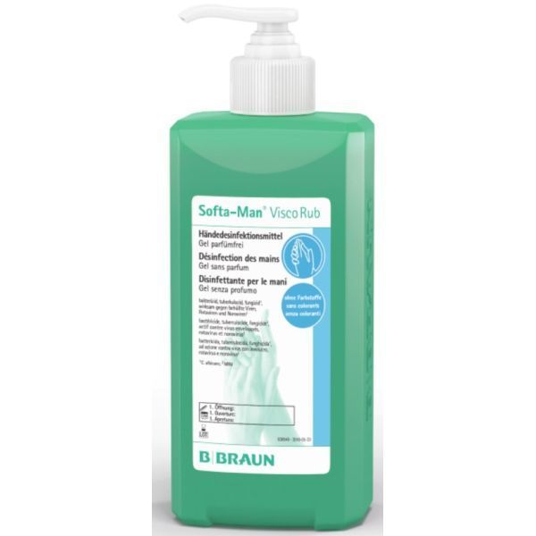 Softa-Man Viscorub Bottle 500ml gel Pump