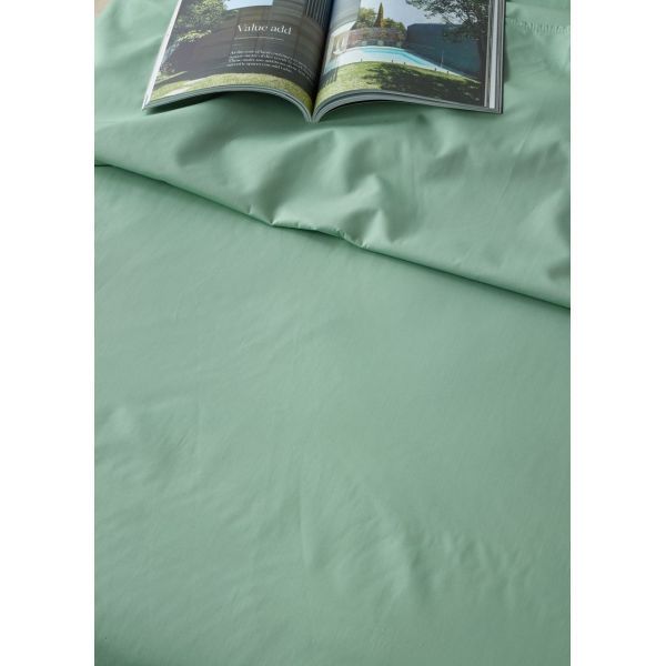 Staydry Waterproof Bamboo Fitted Sheet Green Long Single Bed