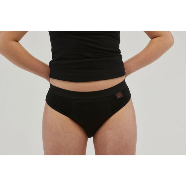 Staydry Teen Girl Undies Black 250ml Size 10-12