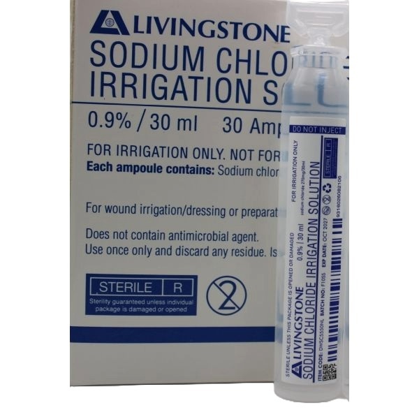 Sodium Chloride 0.9% Ampoule 30ml Steritube For irrigation