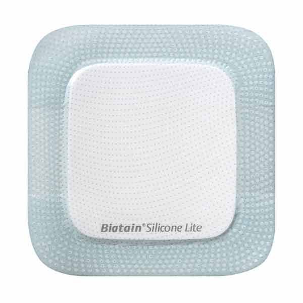 Biatain Silicone Lite Adhesive Foam Dressing 10x10cm