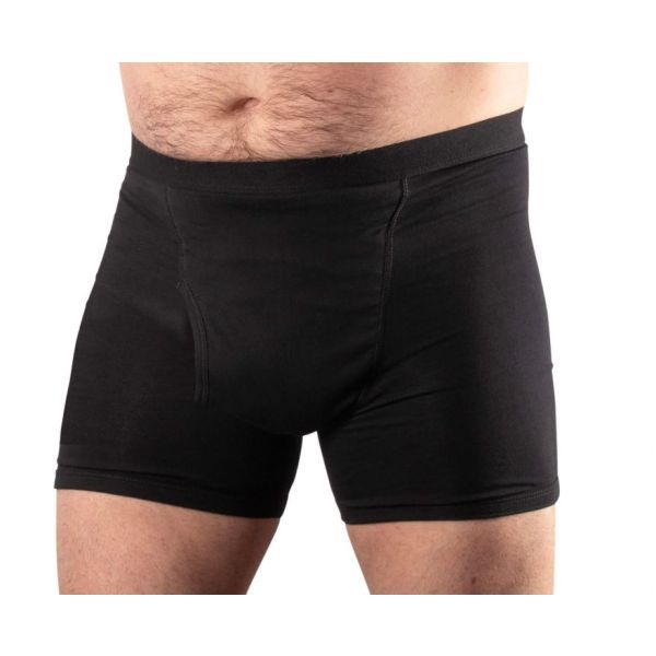 Conni Mens Kalven Boxer Shorts Black Medium